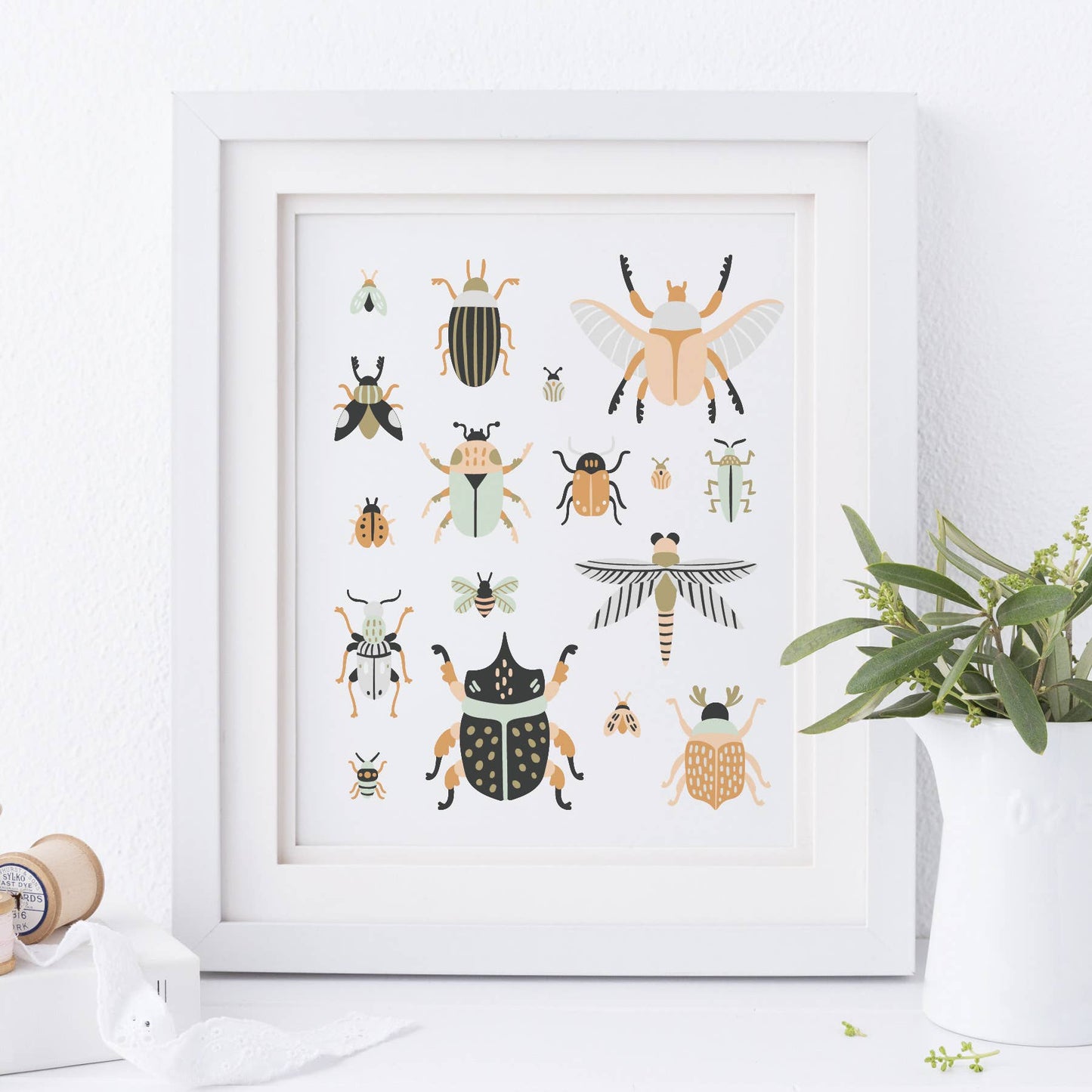 Bugs + Beetles Art Print