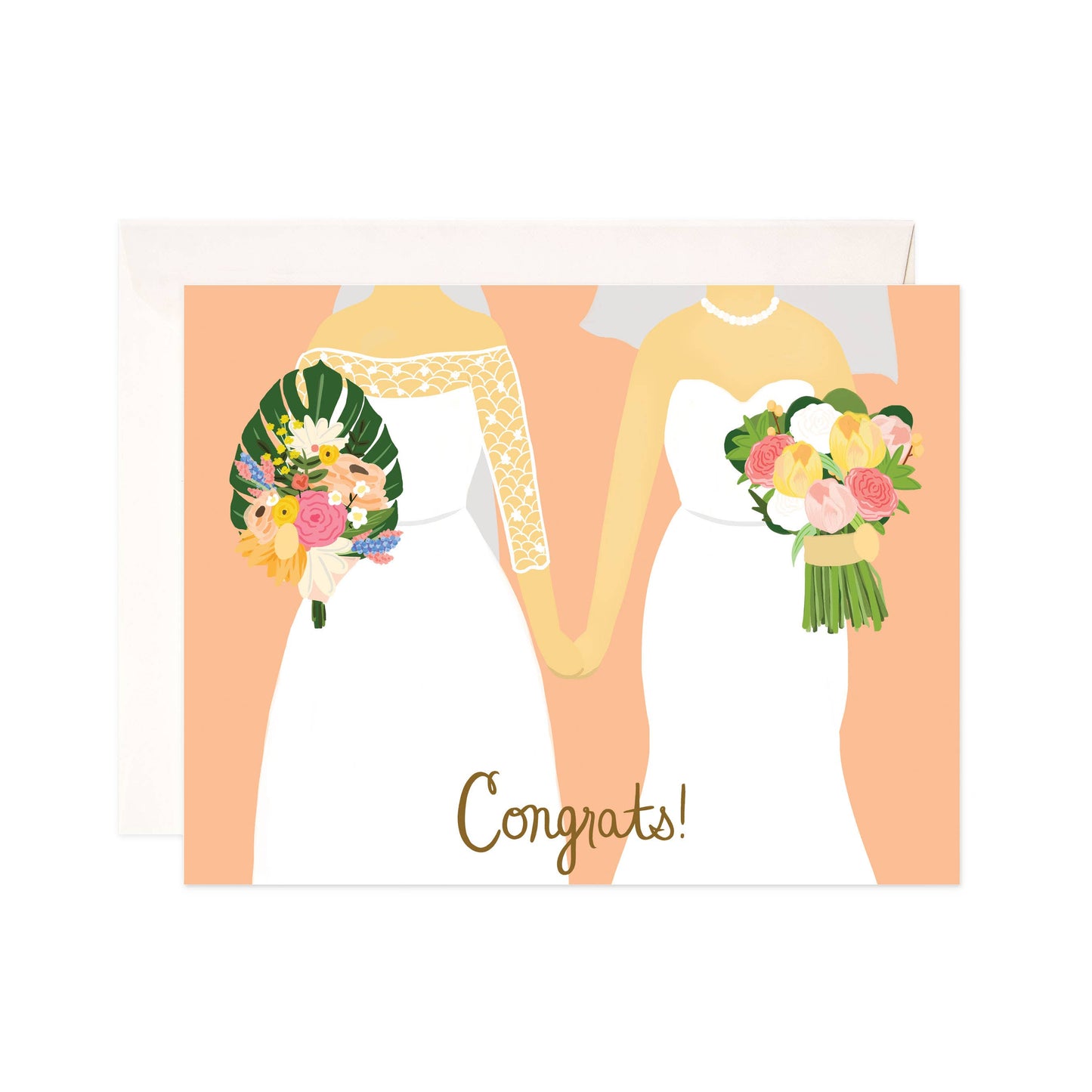 "Congrats!" Brides Greeting Card