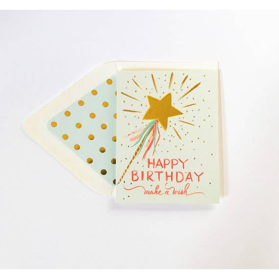 "Happy Birthday, Make a Wish" Greeting Card