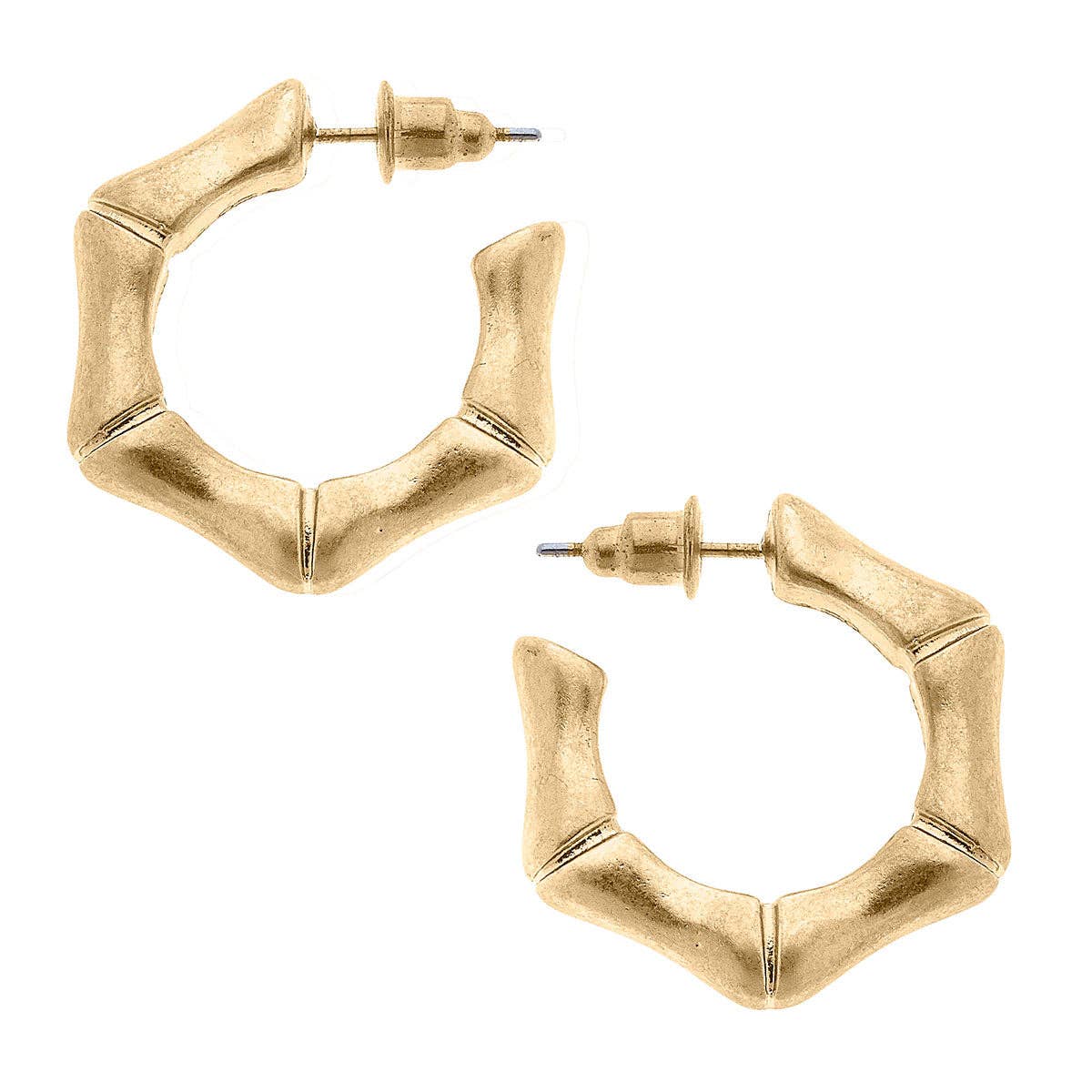 Liana Bamboo Hoop Earrings
