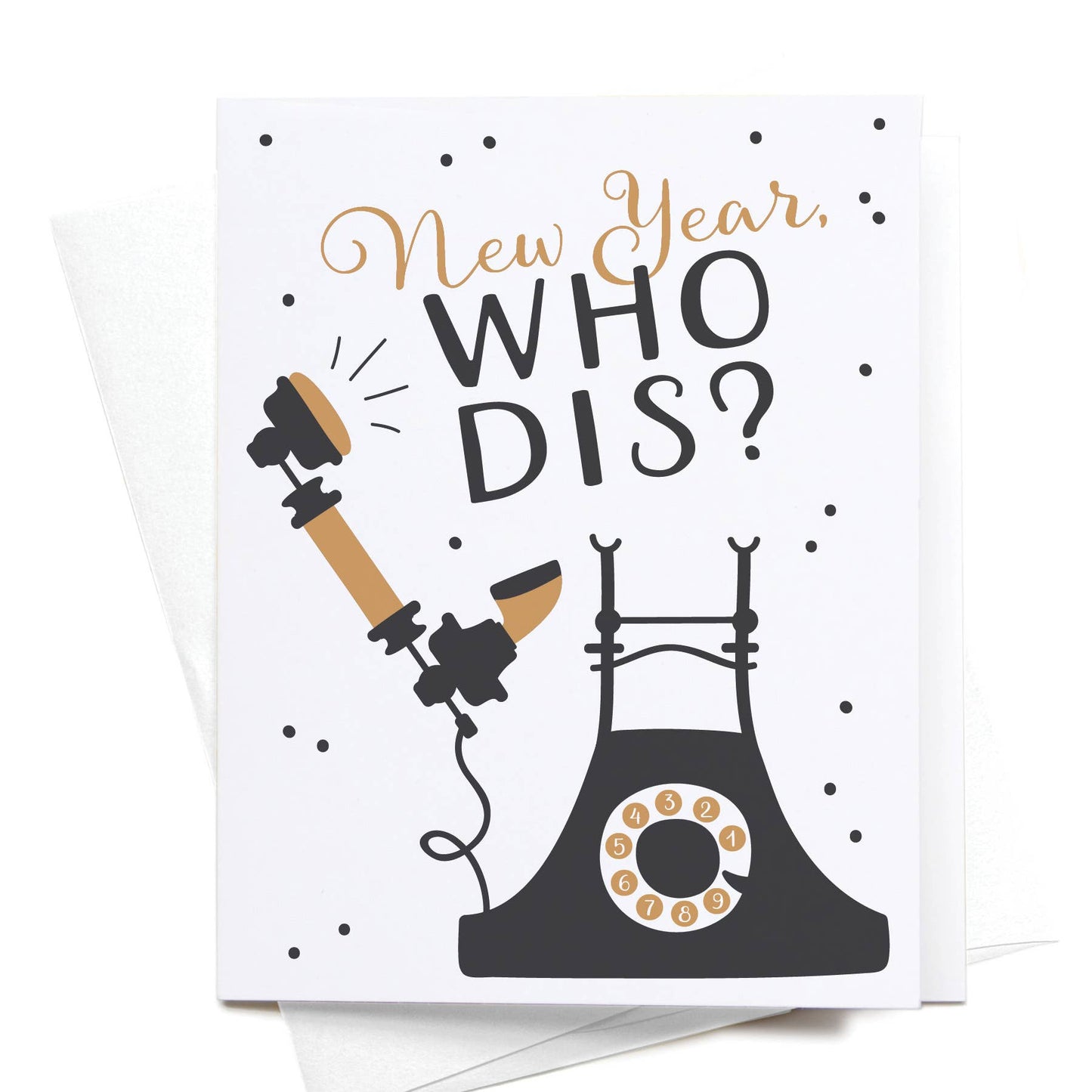 "New Year, Who Dis?" Greeting Card