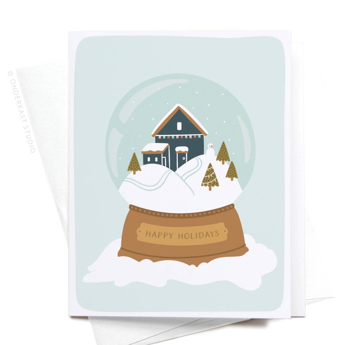 "Happy Holidays" Snowglobe Greeting Card