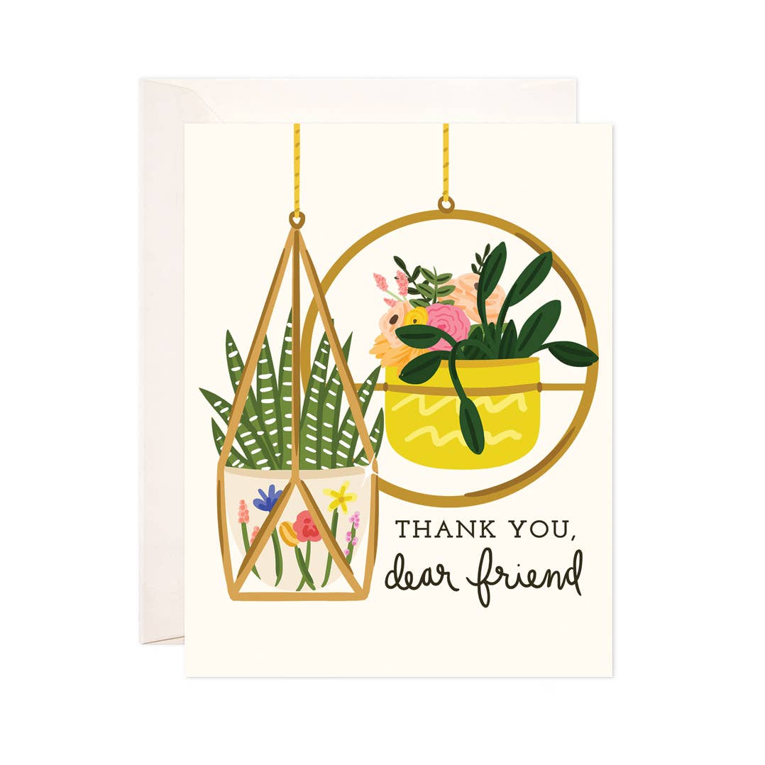 "Thank You Dear Friend" Greeting Card