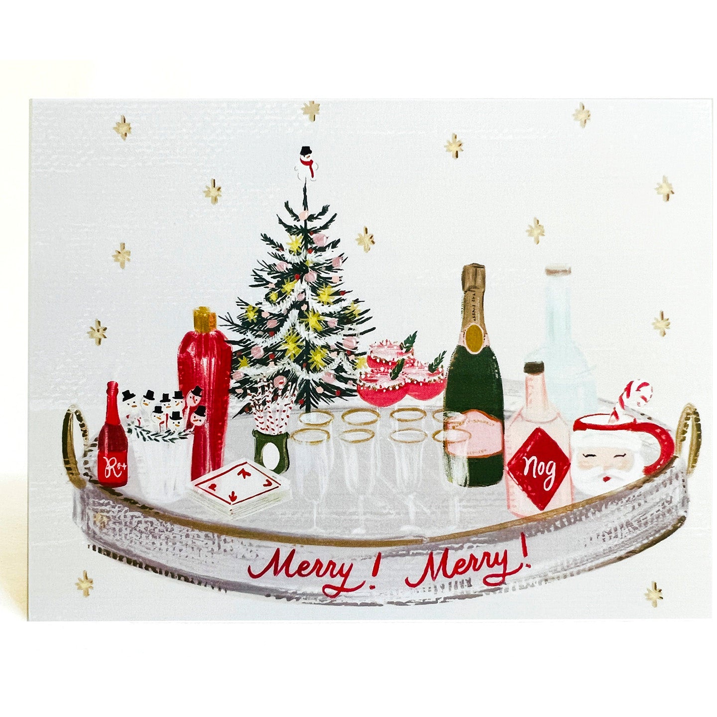 "Merry Merry" Holiday Tray Card