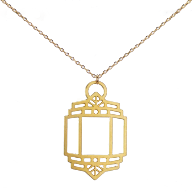 Art Deco Lantern Necklace