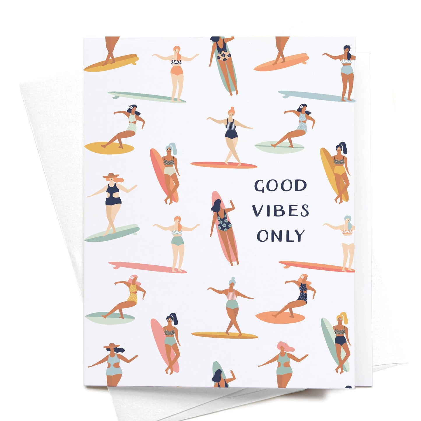 "Good Vibes Only" Greeting Card
