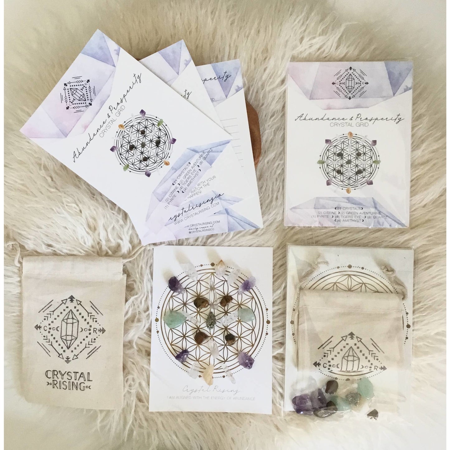 Mini Crystal Grid Ritual Kit