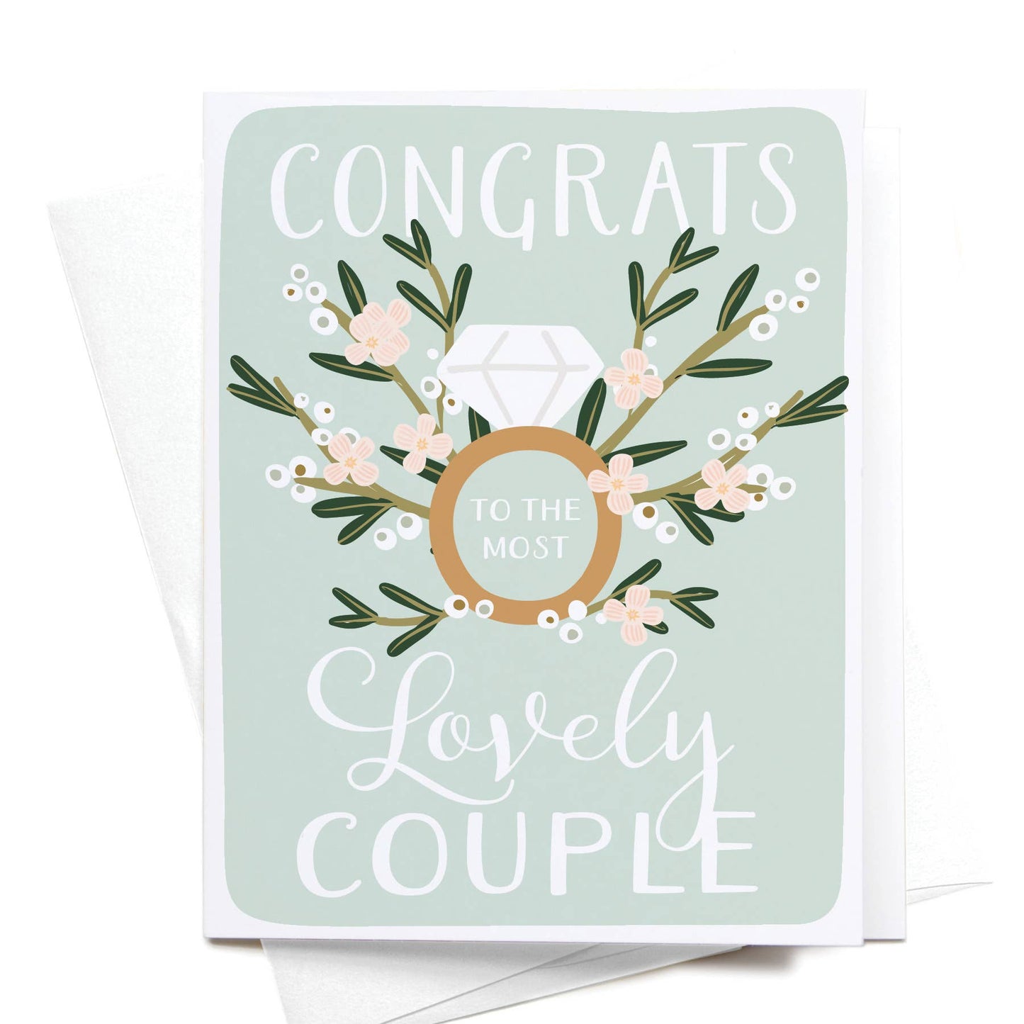 "Congrats to the Most Lovely Couple" Greeting Card
