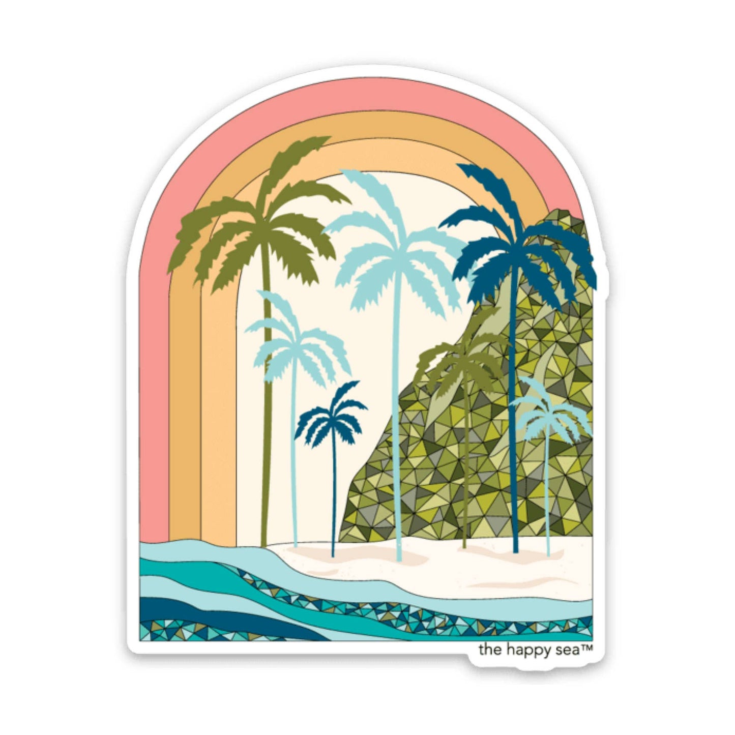 Tropic Rainbow Sticker