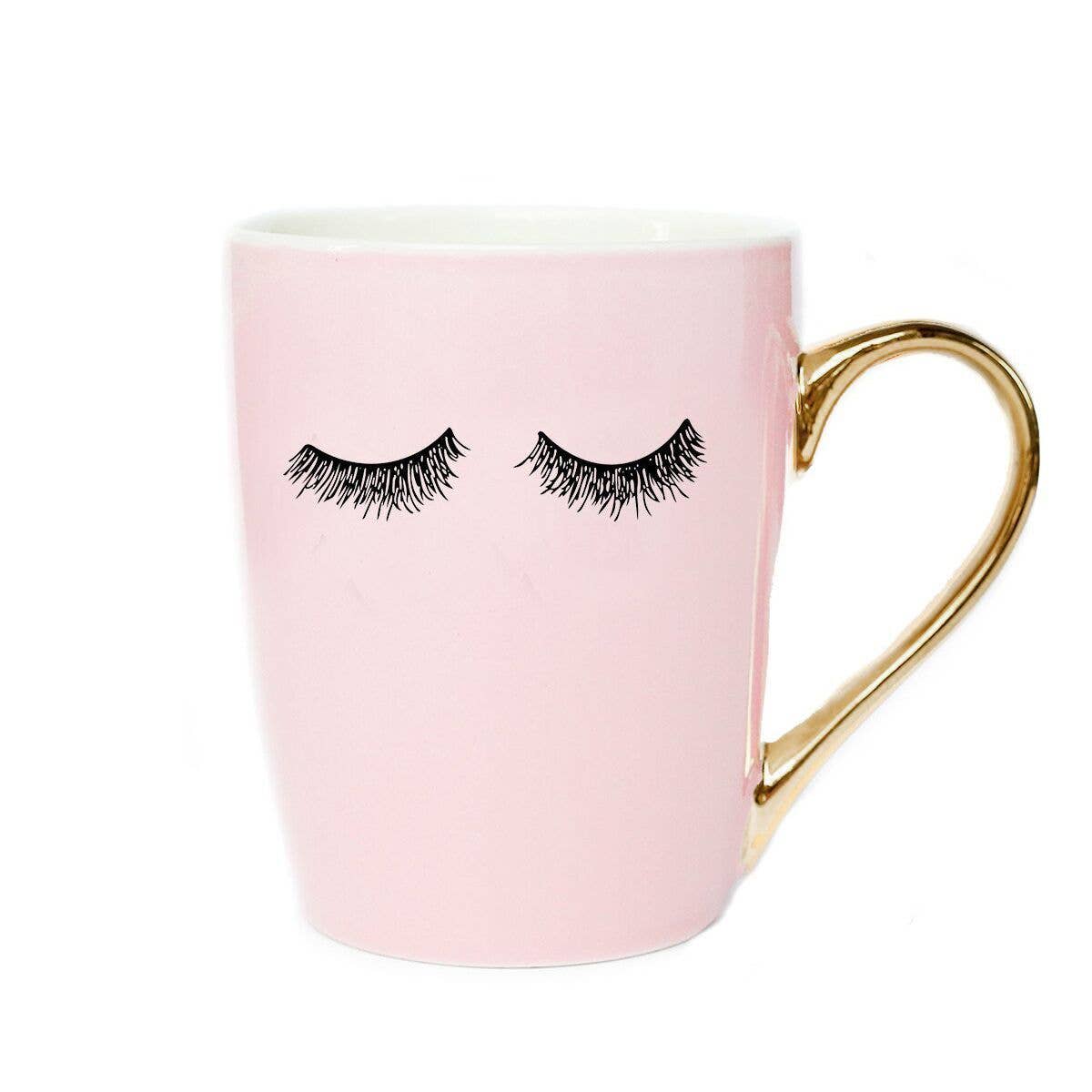 Pink Eyelash Mug