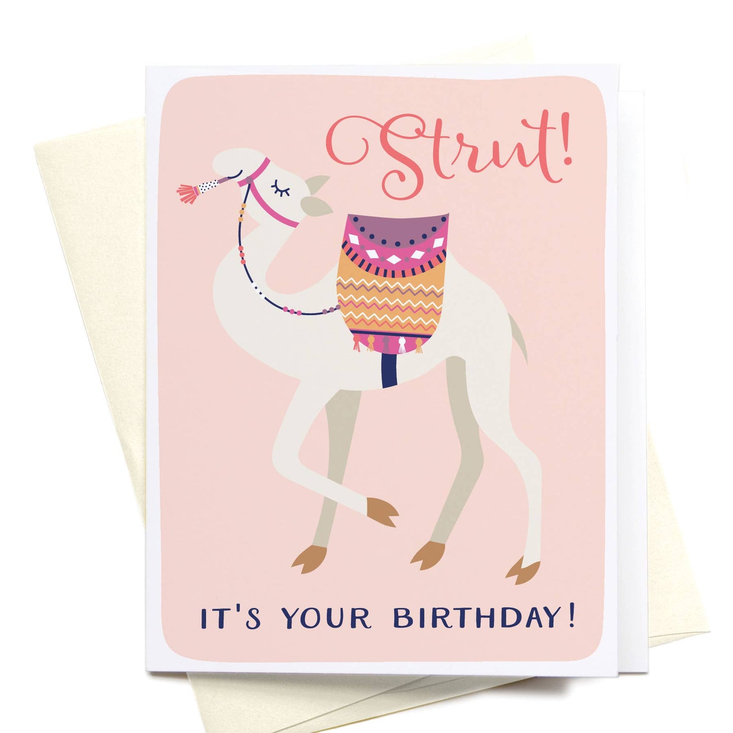 "Strut! It's Your Birthday!" Camel Greeting Card