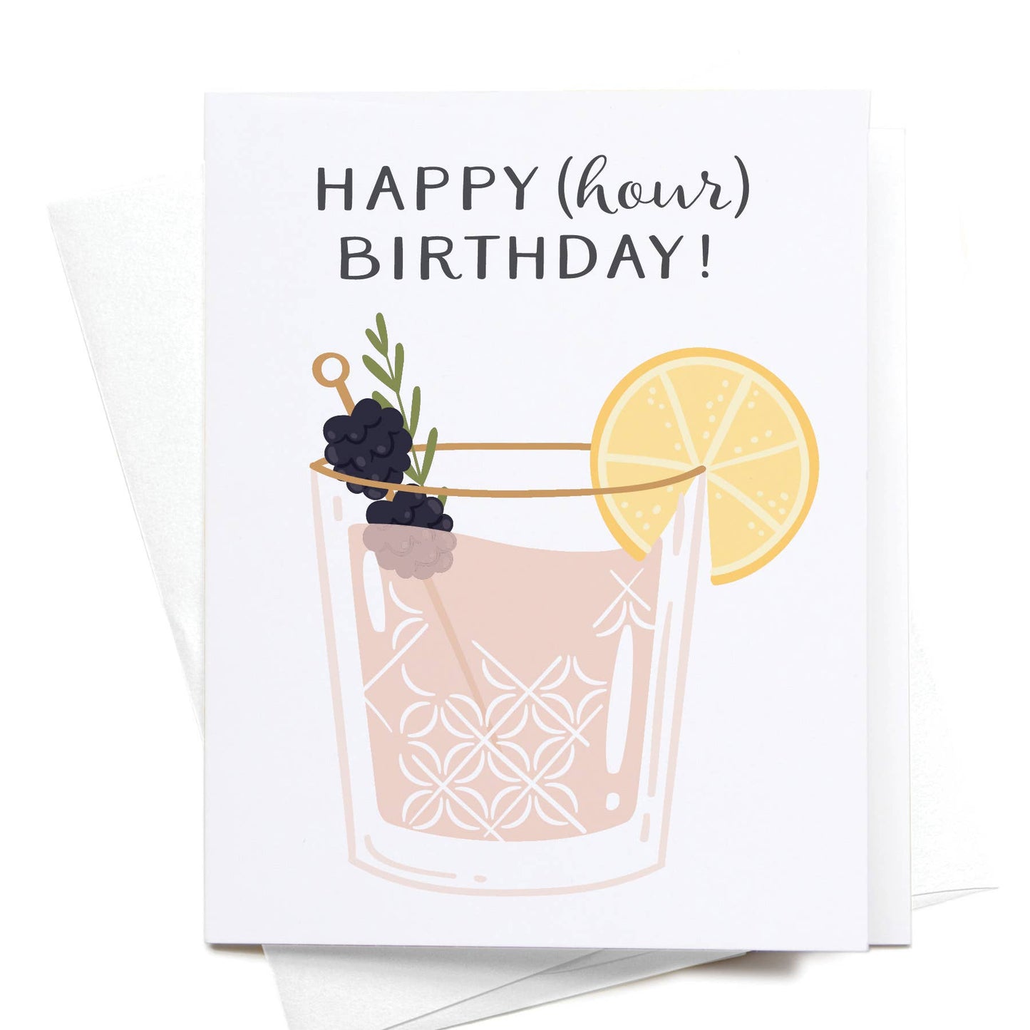"Happy (Hour) Birthday!" Cocktail Greeting Card