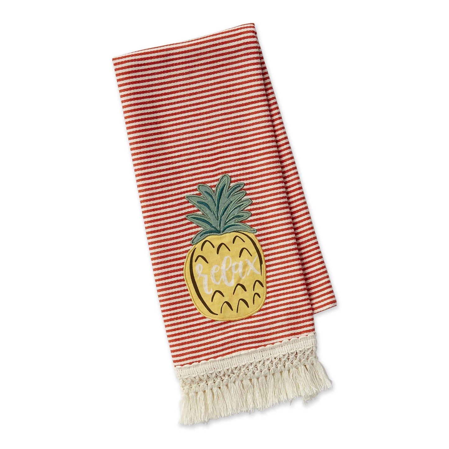 Pineapple Embellished Dishtowel